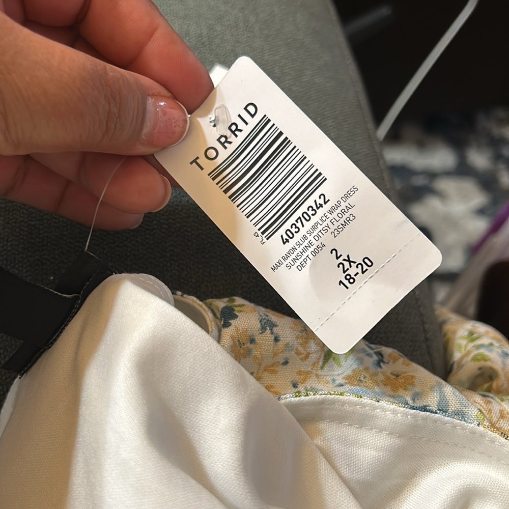 NWT Maxi Rayon Slub Surplice Wrap Dress by Torrid - Picture 4 of 5